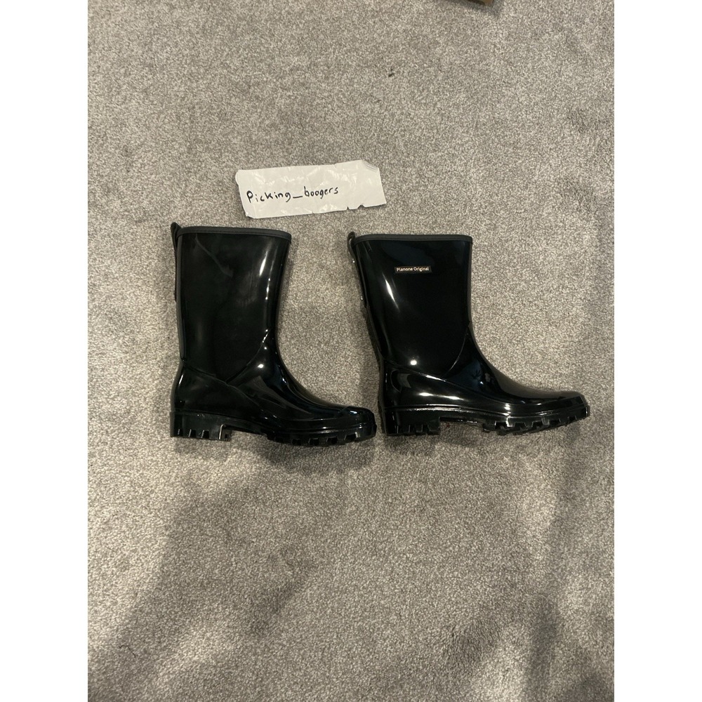 Planone Mid Calf Rain Boots for Women Waterproof Garden Shoes Anti-Slipping SZ 7